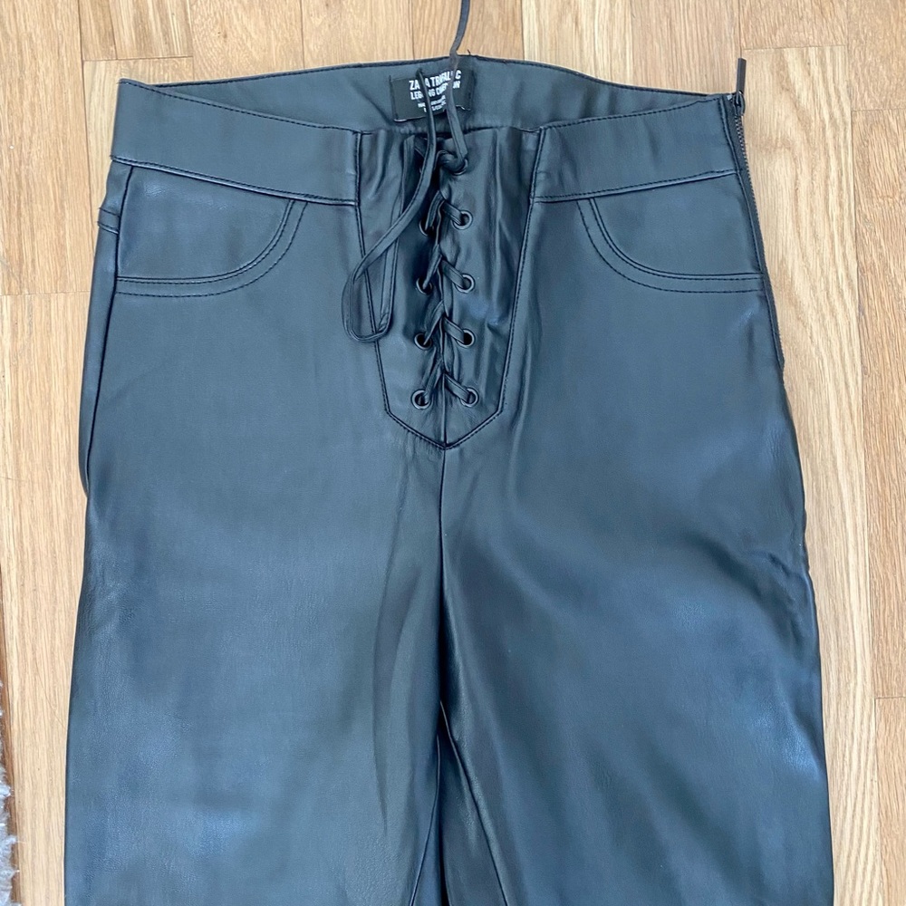 Zara leather legging